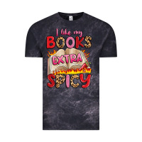 Cloud Black i like my books extra spicy Vintage Tee - Artiststas