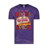 Cloud Purple i like my books extra spicy Vintage Tee - Artiststas