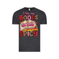 Vintage Black i like my books extra spicy Vintage Tee - Artiststas