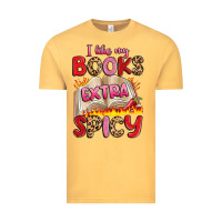 Vintage Mustard i like my books extra spicy Vintage Tee - Artiststas