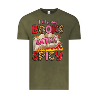 Vintage Olive i like my books extra spicy Vintage Tee - Artiststas