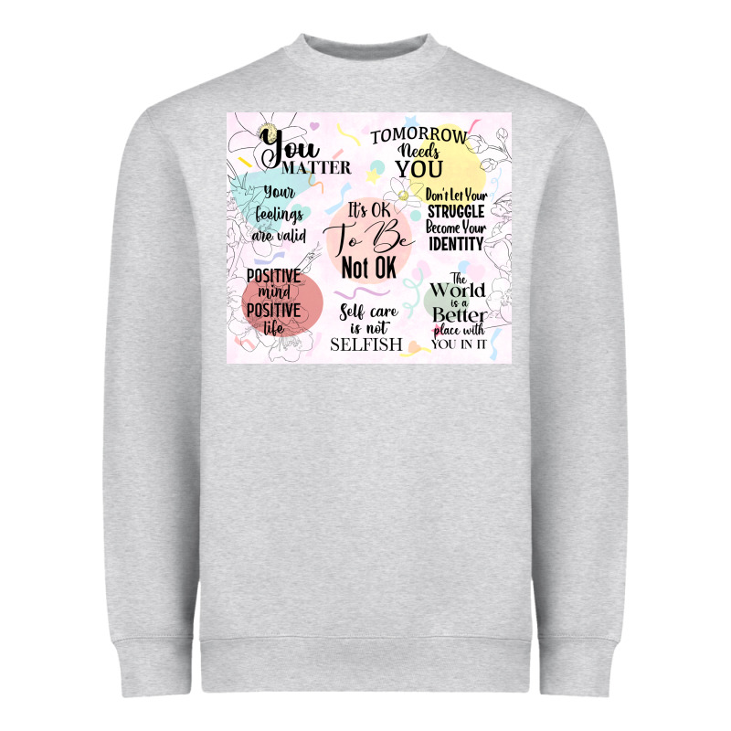It's Ok To Be Not Ok Heavyweight Sweatshirt by TumblerDesignByShophia | Teevron