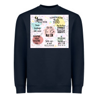 Navy it's ok to be not ok Heavyweight Sweatshirt - TumblerDesignByShophia