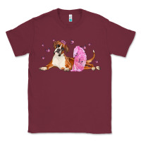 Burgundy boxer dog with tutu Classic Tee - LillyAllenDesigns