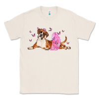 Natural boxer dog with tutu Classic Tee - LillyAllenDesigns