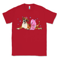 Red boxer dog with tutu Classic Tee - LillyAllenDesigns