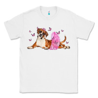 White boxer dog with tutu Classic Tee - LillyAllenDesigns