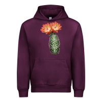 Mauve Wine King Cup Cactus Urban Hoodie - LillyAllenDesigns