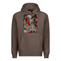 Coffee Two skeletons hugging Valentine's Day Premium Hoodie - FaDigitalArtStudio