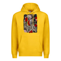 Lemon Two skeletons hugging Valentine's Day Premium Hoodie - FaDigitalArtStudio