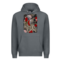 Rock Two skeletons hugging Valentine's Day Premium Hoodie - FaDigitalArtStudio