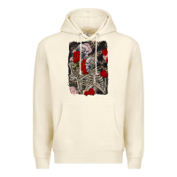 Sandshell Two skeletons hugging Valentine's Day Premium Hoodie - FaDigitalArtStudio