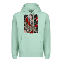 Seafoam Two skeletons hugging Valentine's Day Premium Hoodie - FaDigitalArtStudio