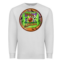 Dove Grey Spooky Teacher Premium Sweatshirt - BundleAndBundleShop