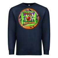 Navy Spooky Teacher Premium Sweatshirt - BundleAndBundleShop
