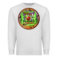 Oatmeal Heather Spooky Teacher Premium Sweatshirt - BundleAndBundleShop