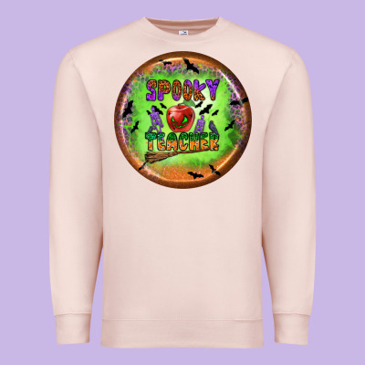 Spooky Teacher Premium Sweatshirt Designed By Bundleandbundleshop