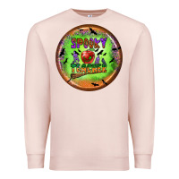 Pale Pink Spooky Teacher Premium Sweatshirt - BundleAndBundleShop