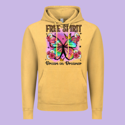 Free Spirit Dream On Dreamer Vintage Hoodie Designed By Artiststas