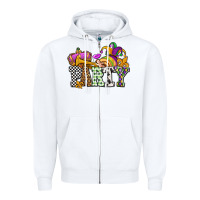 White mardi gras  party olivia Zipper Hoodie - OliviaCreatesArt