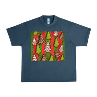 Midnight Navy Christmas cakes leopard Urban Heavy Tee - Jasminsmagicworld