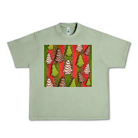 Oil Green Christmas cakes leopard Urban Heavy Tee - Jasminsmagicworld