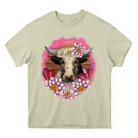 Mossy v.d lotus and cow Heavy Core Tee - AdoDesignShop