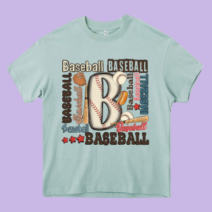 Baseball Heavy Core Tee Designed By Maliassmallbusiness