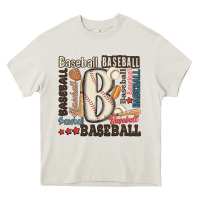 Cream baseball Heavy Core Tee - MaliasSmallBusiness