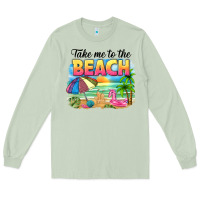 Matcha take me to the beach Long Sleeve Tee - NancyCooperArtShop