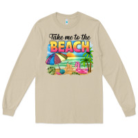 Mushroom take me to the beach Long Sleeve Tee - NancyCooperArtShop