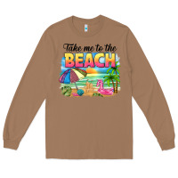 Toasted Coconut take me to the beach Long Sleeve Tee - NancyCooperArtShop