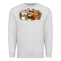 Dove Grey Christmas coffee cups Premium Sweatshirt - FaDigitalArtStudio