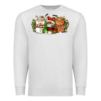 Oatmeal Heather Christmas coffee cups Premium Sweatshirt - FaDigitalArtStudio