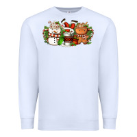 White Christmas coffee cups Premium Sweatshirt - FaDigitalArtStudio