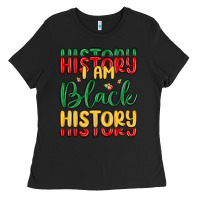Black i am black history Ladies Tee - MaliasSmallBusiness