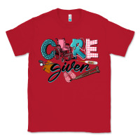 Red Caregiver Classic Tee - LillyAllenDesigns