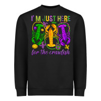 Black I'm just here for the Crawfish Heavyweight Sweatshirt - HowdyJamesFarm