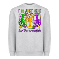 Heather Grey I'm just here for the Crawfish Heavyweight Sweatshirt - HowdyJamesFarm