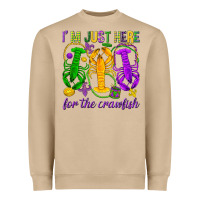Mushroom I'm just here for the Crawfish Heavyweight Sweatshirt - HowdyJamesFarm