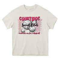 Cream volleyball mom Heavy Core Tee - MaliasSmallBusiness