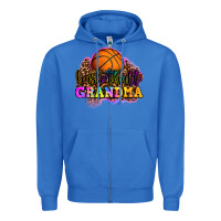 True Royal basketball grandma Zipper Hoodie - OliviaCreatesArt