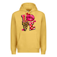 Antique Gold Western love lips Premium Hoodie - FaDigitalArtStudio