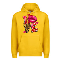 Lemon Western love lips Premium Hoodie - FaDigitalArtStudio