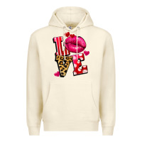 Sandshell Western love lips Premium Hoodie - FaDigitalArtStudio