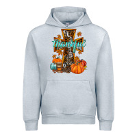 Heather Grey thankful cross Urban Hoodie - RacoonDesign