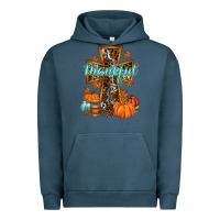 Pigment Midnight Navy thankful cross Urban Hoodie - RacoonDesign