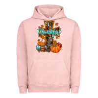 Pigment Salmon thankful cross Urban Hoodie - RacoonDesign