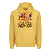 Antique Gold Tis' the season Fall Heifer coffee cups Premium Hoodie - RanaPortraitStore