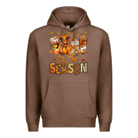 Chestnut Tis' the season Fall Heifer coffee cups Premium Hoodie - RanaPortraitStore